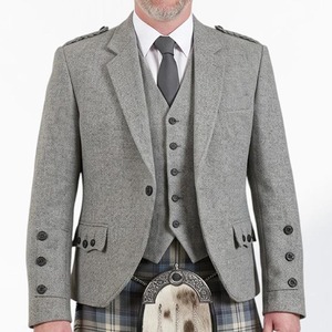 High Quality Argyle <b>Jacket</b> Scotland Style <b>Tweed</b> Kilt <b>Jacket</b> <b>Men</b> Wedding Formal Wear OEM ODM Manufacturer - Product Image 1
