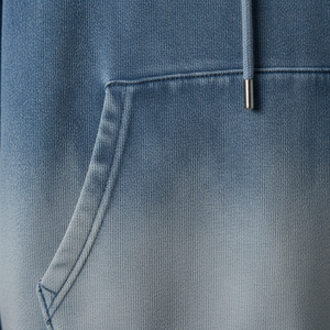 Custom Sun Faded Hoodie Men Heavyweight Oversized 100% Cotton Vintage Acid Wash Distressed Sun Dried Fleece Pullover Streetwear - Product Image 2