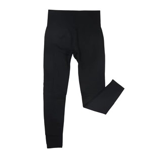 Leggings pour femmes personnalisés, solides, de haute qualité, respirants, en spandex/nylon |   Pantalon de yoga et de fitness à taille élastique et longueur intégrale - Product Image 3