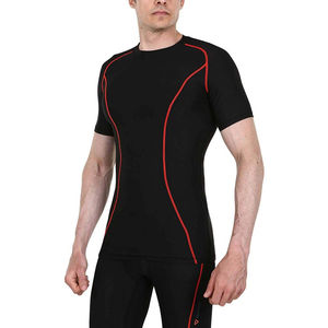 Camiseta Interior Térmica de Compresión para Hombre, 100% Algodón, Ligera, Talla Grande, Manga Corta, Ropa Interior Deportiva, Secado Rápido - Product Image 3