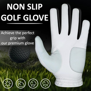 Gants de golf GEO BROTHERS en cuir de cabretta d'Indonésie, respirants, antidérapants, avec logo personnalisé, couleurs au choix, pour homme/femme. - Product Image 5