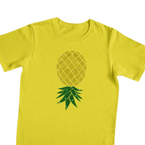 Camiseta de Manga Corta Amarilla para Hombre, Cuello Redondo, Brillante, Lisa, Casual, Corte Regular, Diseño Tejido en la Parte Delantera, Spandex/Algodón, Secado Rápido - Product Image 2