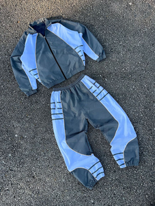 Adult Wear <b>Tracksuit</b> Sublimation <b>Tracksuit</b> Set 100% Nylon Quick Dry Zipper Jacket Short Trouser Loose Fit Summer Sporty Style - Product Image 4