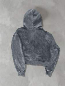 Sudadera con capucha vintage con efecto acid wash para hombre, oversize, con cremallera, doble capucha, hombros caídos, manga larga - Product Image 4