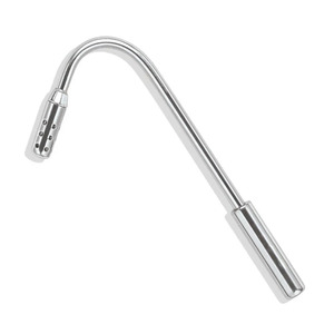 Éjecteur de salive en acier inoxydable, instrument chirurgical dentaire, taille : 4 mm à 18 cm, argent, alimentation manuelle, certifié CE - Product Image 2