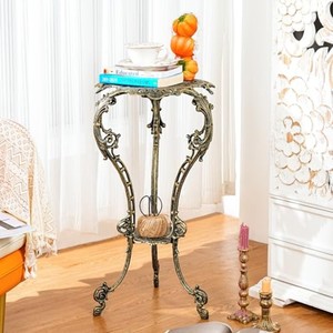 Soporte para Plantas de Madera de Teca Tradicional Hecho a Mano - Motivos Florales Premium - Venta al por Mayor - Product Image 3