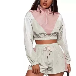 <b>Women's</b> New Fashion Two-Piece <b>Shorts</b> Set Windbreaker Zip-Up Hooded Jacket with Track <b>Suit</b> <b>Short</b> Sets for <b>Women</b> - Product Image 5