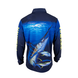 Camisa de Pesca Ligera de Primavera 100% Algodón, Talla Grande, Ropa Deportiva, Manga Larga, Secado Rápido, Sublimada para Hombre - Product Image 2
