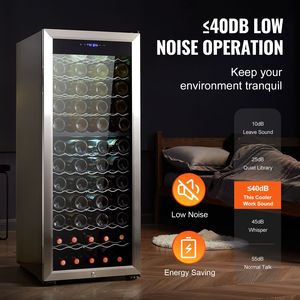 Cantinetta Vino Freestanding da 80 Bottiglie, Doppia Zona, Doppia Temperatura, Frigorifero per Vino Elettrico con Sistema di Raffreddamento ad Aria Circolante Mini - Product Image 4