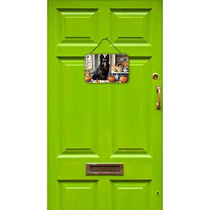 Perro Pastor Belga otoño cocina colgante de pared Multicolor aluminio Metal signo para decoración del hogar para Bar baño dormitorio 8HX12W puerta - Product Image 2