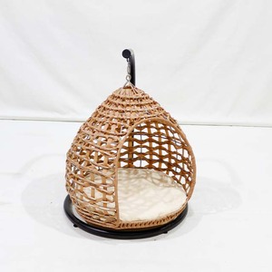 Top Rated Plastic Pet Nest House Round Hanging <b>Cat</b> Bed Breathable Indoor All Seasons Medium Size With Metal Stand - Product Image 5