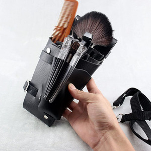 MARI INSTRUMENTS MARI-M-0731 Barber Salon Holster PU <b>Leather</b> Black Professional Durable Multi-Pocket Shoulder Styling <b>Tools</b> - Product Image 3