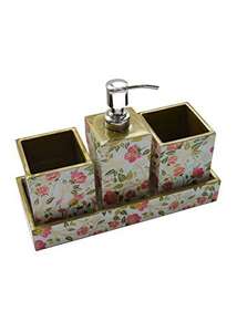 Juego de baño de MDF con acabado esmaltado, precio directo de fábrica, juego de tocador de lujo para decoración del hogar, juego de baño estilo Farhouse al mejor precio - Product Image 4