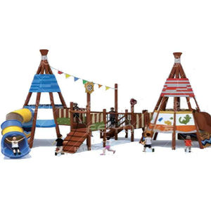 Système de jeux extérieur de qualité hôtelière HP-OPA 031 pour les familles, équipement de divertissement de haute qualité pour les terrains de jeux et les parcs - Product Image 1