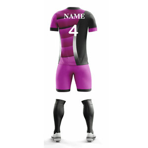 Tenue de football unisexe pour adultes ODM, maillot d'entraînement entièrement sublimé, kits d'uniformes de basketball et de football, vêtements de sport couleur unie - Product Image 2