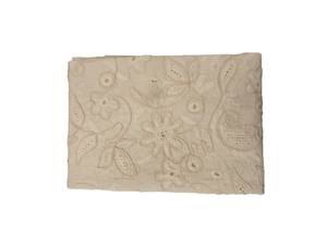 Tissu brodé en coton blanc Dori/Cording, motif floral et Paisley, texture 3D élégante, très demandé - Product Image 5
