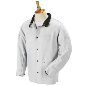 เสื้อแจ็คเก็ตหนังวัวแท้สำหรับงานเชื่อม ป้องกันความร้อนและประกายไฟ อุปกรณ์ป้องกันส่วนบุคคลระดับพรีเมียม - Product Image 5