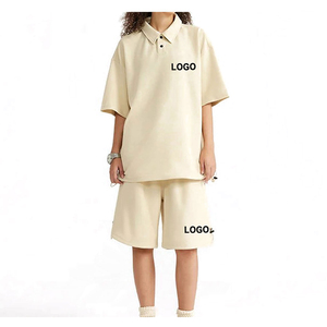 Nouveau modèle 2026 – Ensemble unisexe à motif uni, manches courtes, pour polos et shorts – Grande respirabilité, léger, anti-plis – Prix de gros - Product Image 4