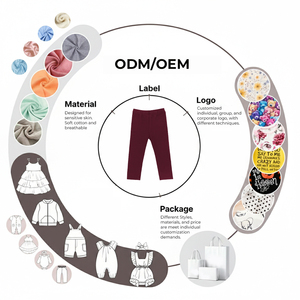 Leggings pour tout-petits, doux, respirants, en coton ou en coton de bambou, coupe extensible - Product Image 5