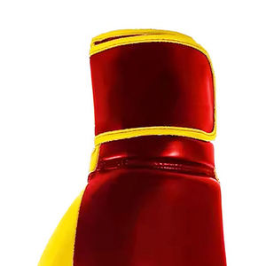 Gants de boxe imperméables rembourrés confortables de qualité supérieure en cuir bicolore avec sangle réglable pour adulte - Product Image 5