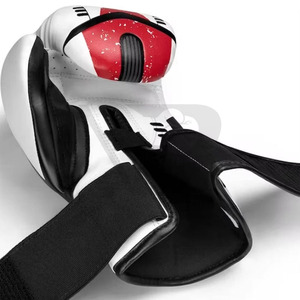 Guantes de Boxeo de Cuero Transpirables y Duraderos con Cierre de Hebilla Ajustable para Manos Sudorosas, Equipo de Boxeo de Larga Duración - Product Image 4