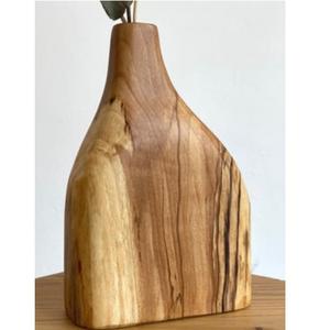 Vase en bois de manguier artisanal, vase en bois naturel unique pour la décoration de la maison, design rustique élégant, lot de 3 vases - Product Image 2