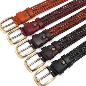 Cinturón de Cuero Genuino para Hombre, Hecho a Mano, Estilo Vintage, de Alta Calidad, Casual, Longitud Personalizada, Hebilla con Marco de Aleación, Ecológico y Resistente - Product Image 5
