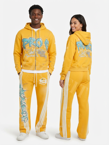 Conjunto de Sudadera con Capucha y Pantalones Deportivos con Logotipo Bordado Personalizado, 100% Algodón, Cómodo y Clásico - Product Image 6