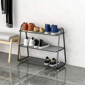 Zapatero Metálico de 3 Niveles, Organizador de Almacenamiento de Hierro Forjado, Estante de Gran Capacidad, Zapatero de Hierro Forjado Multifuncional - Product Image 3