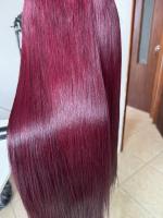 Perruque en dentelle Azura Hair HD en cheveux humains bruts Remy du Vietnam, sans colle, pour femmes noires, avec closure frontale en dentelle rouge 4x4/5x5/14x3, double trame faite à la machine