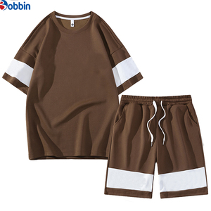 Conjunto de Verano para Hombre, Nuevo Conjunto de Moda, Camiseta con Estampado de Letras y Solapa, Traje Casual Holgado de Manga Corta - Product Image 2