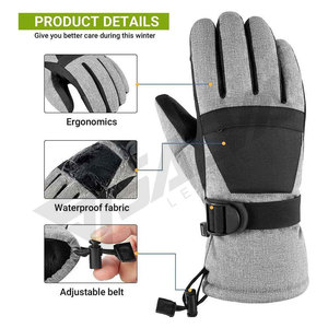 Men Ski Gloves Winter Warm Waterproof Breathable Snow Gloves for Snowboard, Snowmobile in Cold Weather - Product Image 4