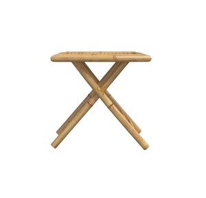 Natural Folding <b>Bamboo</b> Dining <b>Table</b> Light Weight Portable Outdoor Garden Picnic Camping Bistro <b>Table</b> X-Shape Wooden <b>Table</b> - Product Image 2