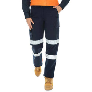 Pantalon de travail homme personnalisé, coupe droite, taille mi-haute, multi-poches, bicolore, 100% coton, imperméable et multifonctionnel, vente en gros - Product Image 6
