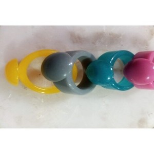 Anillo de Servilleta Redondo de Resina TIME 2 DECOR, Moderno y Duradero, Decoración para Mesa del Hogar, Bodas y Fiestas - Product Image 5