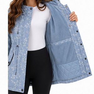 Women's Premium Parka <b>Coat</b> with Hood, Water Resistant Shell and <b>Thick</b> Quilted Insulation for Superior <b>Winter</b> Performance - Product Image 6