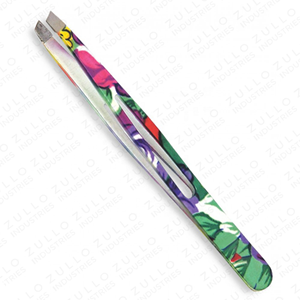 Wholesale Custom Stainless Steel Slant Tip Eyebrow Tweezers Hair Removal <b>Makeup</b> Beauty <b>Tool</b> OEM Design - Product Image 6