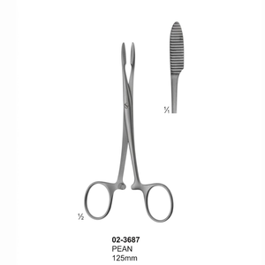 คีมผ่าตัด Peanut Forceps 125 มม. - คีมผ่าตัดและถอดแกนกระจกตาทำจากเหล็กกล้าไร้สนิม - Product Image 1
