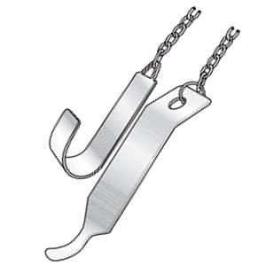 Retractor Parker Reutilizable de Alta Calidad, Pinza Lowman Manual con Cadena, Juego de Instrumentos Quirúrgicos de Acero Inoxidable, Reutilizable, 850 mm de Largo - Product Image 1