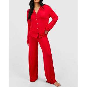 Conjuntos de Ropa para el Hogar para Mujer con Diseño de Logotipo OEM, Pijamas, Pantalones Cortos de Moda, Trajes para Dormir, Conjuntos de Pijama 100% Algodón - Product Image 5