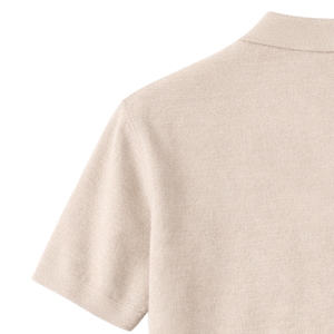 Polo en tricot à rayures diffusées pour homme, manches courtes, coton premium texturé, coupe ajustée, décontracté et élégant, idéal pour l'été, vente en gros - Product Image 4