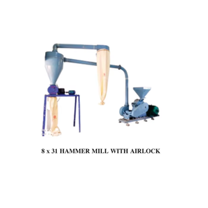 Broyeur à marteaux 8x31 avec système d'airlock, pulvérisateur industriel robuste pour céréales, épices, légumineuses, haute efficacité, usage commercial - Product Image 5