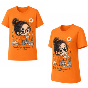 T-shirt à imprimé graphique pour femmes, chemise personnalisée imprimée, coton doux, col rond, streetwear décontracté, haut pour l'été, fitness, vêtements de tous les jours - Product Image 6