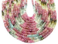 Prix de la pierre de tourmaline par gramme à facettes forme ronde perles de pierres précieuses en vrac multi couleur fabrication de bijoux collier qualité naturelle