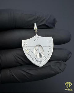 Designer Custom Sports Pendant Lab Grown Diamond <b>Iced</b> <b>Out</b> Hip Hop <b>Chain</b> Statement Jewelry Necklace - Product Image 4