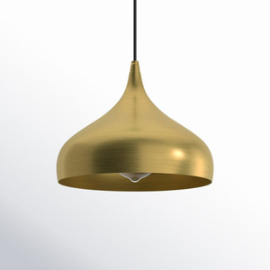 Antique Brass Pendant <b>Light</b> Gold Metal Shade LED <b>Indoor</b> Ceiling Fixture Large Size Mounted Design Handmade Pendant Lamps - Product Image 3
