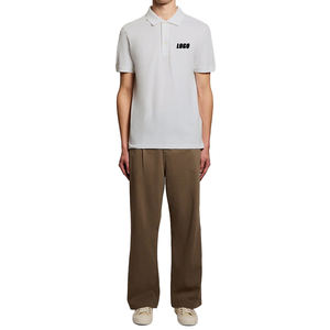 เสื้อโปโลผ้าถักลายแจ็คการ์ดสำหรับผู้ชาย ระบายอากาศได้ดี ผสมผ้าฝ้าย ทรงปกติ สวมใส่สบาย ปักโลโก้ตามสั่ง เสื้อโปโลแบรนด์ส่วนตัว - Product Image 6