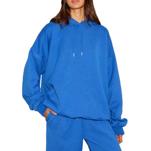 Hoodies surdimensionnés pour femmes fabriqués en usine à prix avantageux pour la vente en ligne, de la meilleure qualité, en coton. - Product Image 1