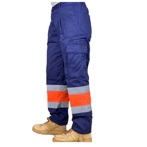 Pantalon de travail léger haute visibilité pour homme, printemps-été, avec poches cargo, respirant et réfléchissant - Product Image 3