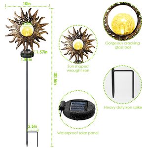 Lampada Solare da Giardino Decorativa IP54 Impermeabile con Pannello Solare - Product Image 5